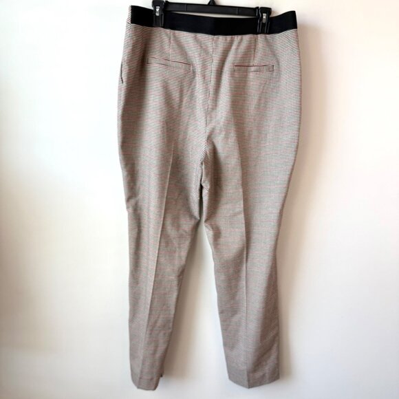 Halogen Houndstooth Plaid High Rise Pants‎ Womens Size XL Black Red White - Picture 3 of 7